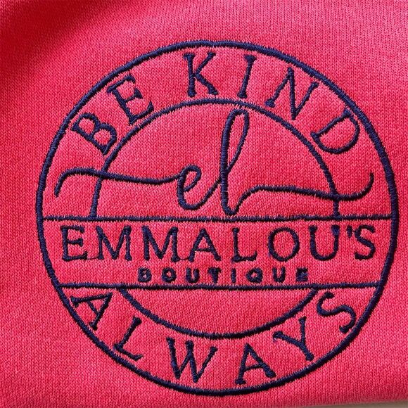 NWT U.S. Vintage Women Size 2XL Pink Zip-Up Hoodie "Be Kind Always"  Jacket - Picture 6 of 8